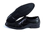 Чоловічі туфлі AVA De Lux (чорні) стильні зручні з натуральної шкіри взуття *ava 28*, фото 5