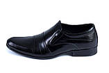 Чоловічі туфлі AVA De Lux (чорні) стильні зручні з натуральної шкіри взуття *ava 28*, фото 8