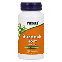 NOW FOODS Burdock Root 430 mg - корень лопуха, 430 мг, 100 капсул