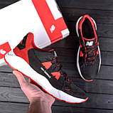 New Balance Black Red чоловічі літні чорно-червоні кросівки сітка нью беланс взуття *NB NzS ч\к сет*, фото 3