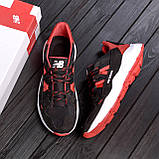 New Balance Black Red чоловічі літні чорно-червоні кросівки сітка нью беланс взуття *NB NzS ч\к сет*, фото 5