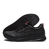 Осінні весняні чоловічі шкіряні кросівки Reebok (Рібок) чорні зручні з натуральної шкіри на осінь взуття *R-10 ч*, фото 3