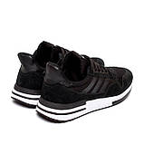 Чоловічі кросівки літні сітка Adidas Black на літо взуття *211-1*, фото 4