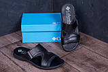 Літні чоловічі шльопанці Colum, чорні повсякденні тапочки на літо взуття *ХС*, фото 5