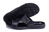 Літні чоловічі шльопанці Colum, чорні повсякденні тапочки на літо взуття *ХС*, фото 6