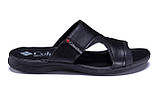 Літні чоловічі шльопанці Colum, чорні повсякденні тапочки на літо взуття *ХС*, фото 7