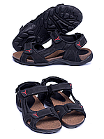 Чоловічі шкіряні сандалі з натуральної шкіри на літо *е черн. active*