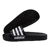 Чоловічі літні шльопанці Adidas black на літо взуття *М 110-1*, фото 2