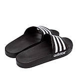 Чоловічі літні шльопанці Adidas black на літо взуття *М 110-1*, фото 4