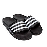 Чоловічі літні шльопанці Adidas black на літо взуття *М 110-1*, фото 5