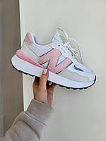Кросівки жіночі New Balance Grey Pink сірий з рожевим літніми текстильні легкі круті молодіжні весни літо
