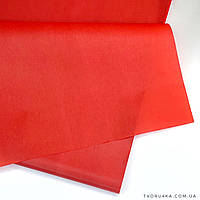 Тішью папір упаковочний червоний 50 х 70см (100 аркушів)
