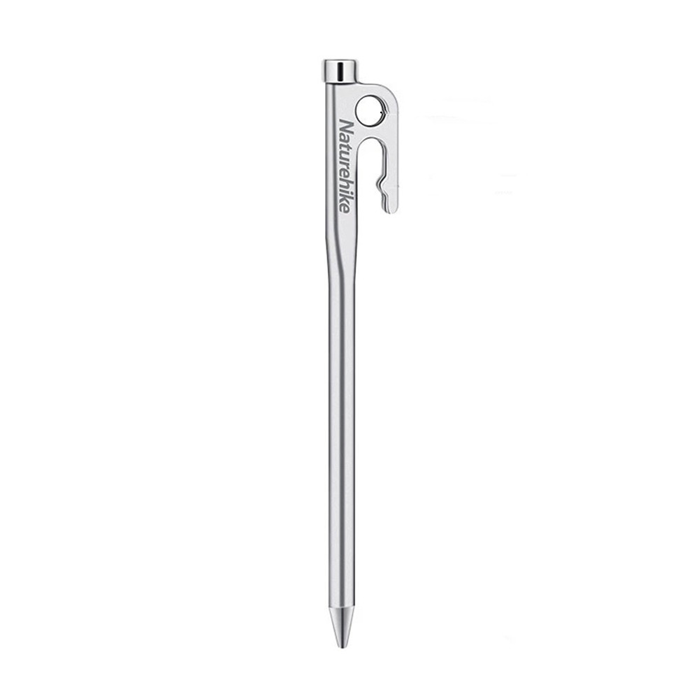 Кілочок з гачком T-образні Naturehike steel 250 мм NH19PJ014 сірий, фото 1