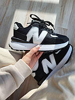 Кросівки жіночі New Balance Black White чорний літні текстильні легкі круті молодіжні весна літо
