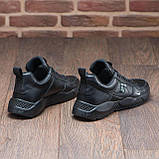 Весняні чоловічі шкіряні кросівки Nike (Найк) чорні повсякденні з натуральної шкіри на весну взуття *015-черн ( N15/1)*, фото 10