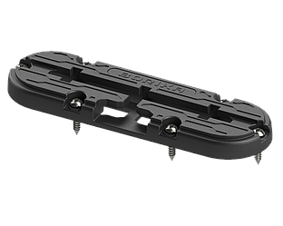 Монтажна площадка BORIKA FASTen TRk150 чорна L-150 мм з Т-пазом для монтажу замків Fs218 на твердих поверхнях