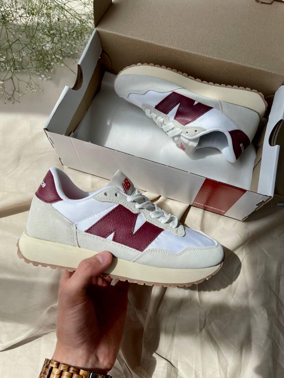 Кросівки жіночі New Balance 237 Red Grey сірий з бордовим легкими круті молодіжні весна літо, фото 1