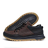 Осінні Весняні чоловічі шкіряні кросівки New Balance (Нью Беленс) коричневі з натуральної шкіри на осінь взуття *95 ч/ол*, фото 6