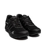 Літні чоловічі кросівки сітка Adidas (Адідас) чорні повсякденні на літо взуття *А30 сіра сіт.*, фото 5