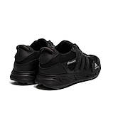 Літні чоловічі кросівки сітка Adidas (Адідас) чорні повсякденні на літо взуття *А30 сіра сіт.*, фото 8