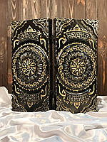 Элитные деревянные нарды ручной работы с резьбой под стеклом, 50*23*10 см, 192306