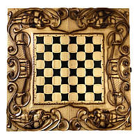 Шахматы ручной работы, эксклюзивный подарок, 70*35*8 см, арт.191007. Резные шахматы ручной работы