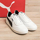 Осінні Весняні чоловічі шкіряні кросівки білі повсякденні з натуральної шкіри на осінь *PC-7б*, фото 3