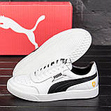 Осінні Весняні чоловічі шкіряні кросівки білі повсякденні з натуральної шкіри на осінь *PC-7б*, фото 5