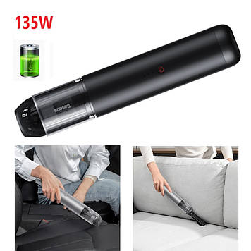 Потужний бездротовий пилосос для дому та машини Baseus A3 135W, акумуляторний ручний пилосос автомобільний