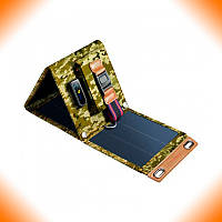 Складна портативна сонячна панель батарея ALTEK ALT-14 14W для зарядки телефону мілітарі