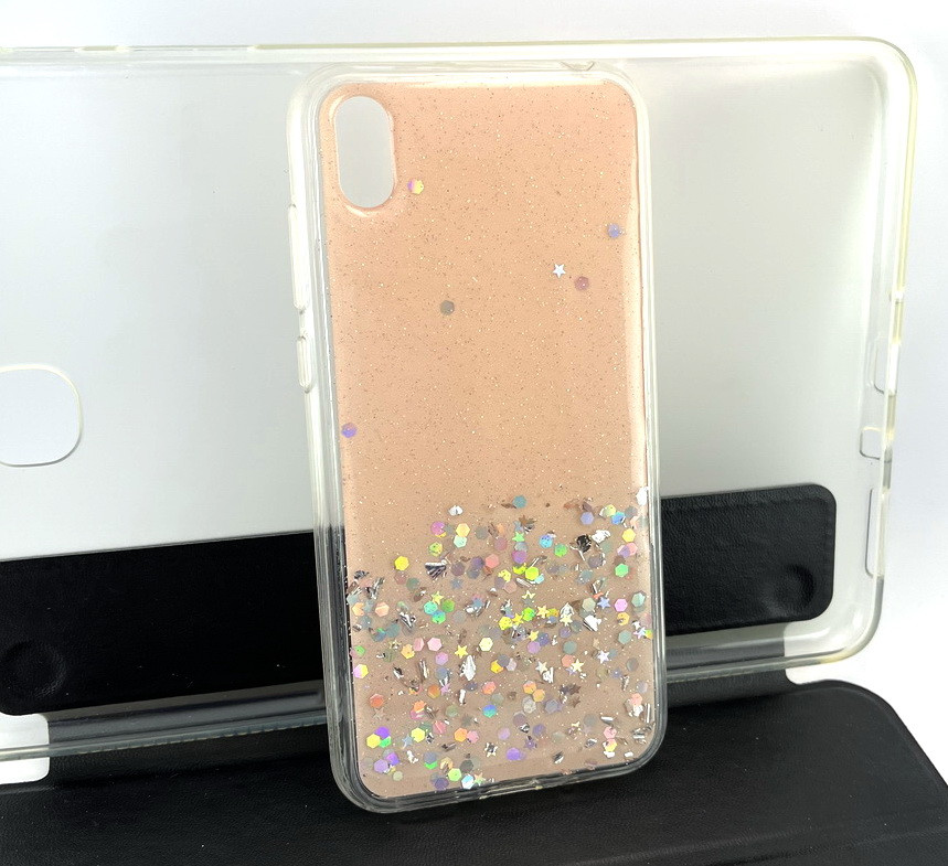 Чохол на Huawei Y5 2019 накладка бампер Yonikou силіконовий бежевий