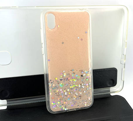 Чохол на Huawei Y5 2019 накладка бампер Yonikou силіконовий бежевий, фото 1