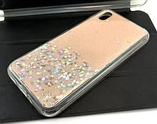 Чохол на Huawei Y5 2019 накладка бампер Yonikou силіконовий бежевий, фото 3