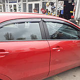 Вітровики, дефлектори вікон KIA RIO/Pride 2011 ->HB (Kyoung Dong/Корея), фото 7