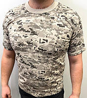 Футболка мужская тактическая армейская с коротким рукавом для ВСУ, Милитари пиксель M