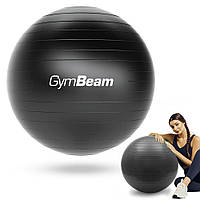 Мяч для фитнеса FitBall, 65 см, Черный / Гимнастический мяч для спорта / Фитнес-мяч / Фитбол для йоги