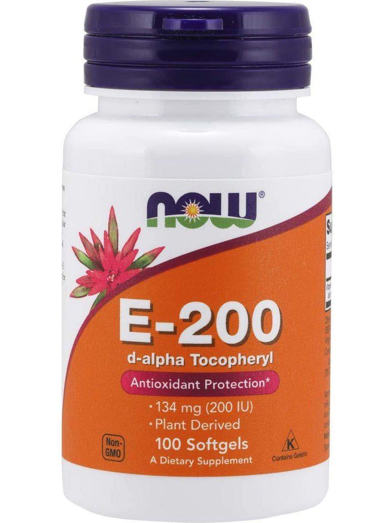 Витамин Е Vitamin E Now Foods 134 Мг (200 МЕ) 100 Гелевых Капсул