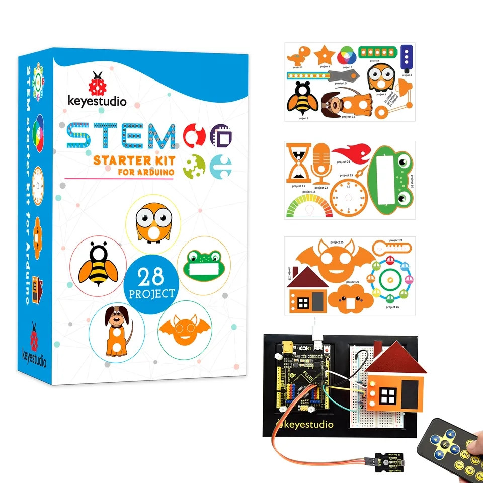 Набір Arduino для навчання Keyestudio Starter Kit 28 проєктів