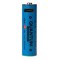 Акумулятор літій-іонний Quantum Type-C AA/R6 1.5V 1600mAh (1шт)