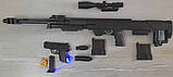 Страйкбольна дитяча гвинтівка Barrett M82 CYMA P.1161, пістолет, 2 магазини, лазер, ліхтар, фото 4