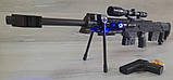 Страйкбольна дитяча гвинтівка Barrett M82 CYMA P.1161, пістолет, 2 магазини, лазер, ліхтар, фото 2