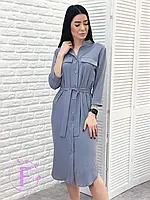 Платье женское цвета графин длинное с разрезами