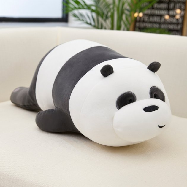 М'яка іграшка подушка лежачи панда  ⁇  Плюшевий ведмедик панда  ⁇  Дитячі іграшки панда Kawaii Білий Топ!