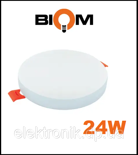 Светильник светодиодный Biom UNI-R24W-5 24Вт круглый 5000К