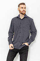 Рубашка мужская в полоску, цвет черно-белый, 131R141114