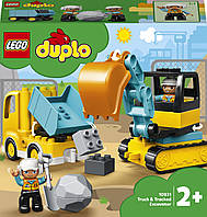 Конструктор LEGO DUPLO Вантажівка та гусеничний екскаватор 20 деталей (10931)