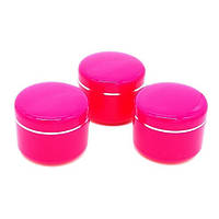 Баночка пластикова для крему малинова, 5 мл