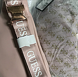 Жіноча поясна сумка "бананка" Guess (7022) рожева, фото 2