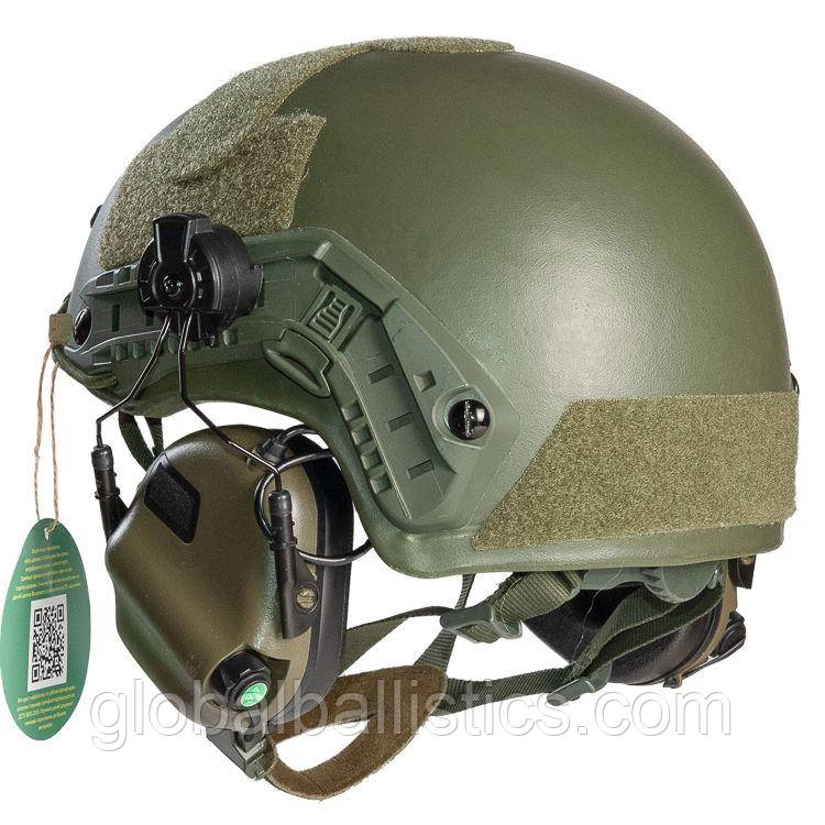Тактический Шлем Каска FAST олива с наушниками M31H Баллистический - фото 5 - id-p1823346401