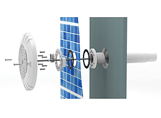 Монтажний комплект для панельних басейнів (під лайнер), для накладного прожектору